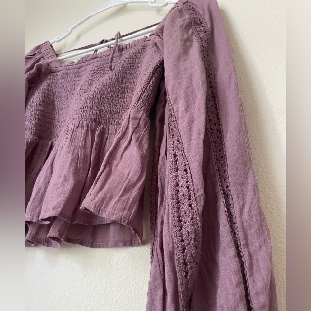 s purple long sleeve top